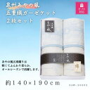 【ふるさと納税】【ギフト包装対応】泉州あやの風　五重織ガーゼケット2枚セット【1451067】