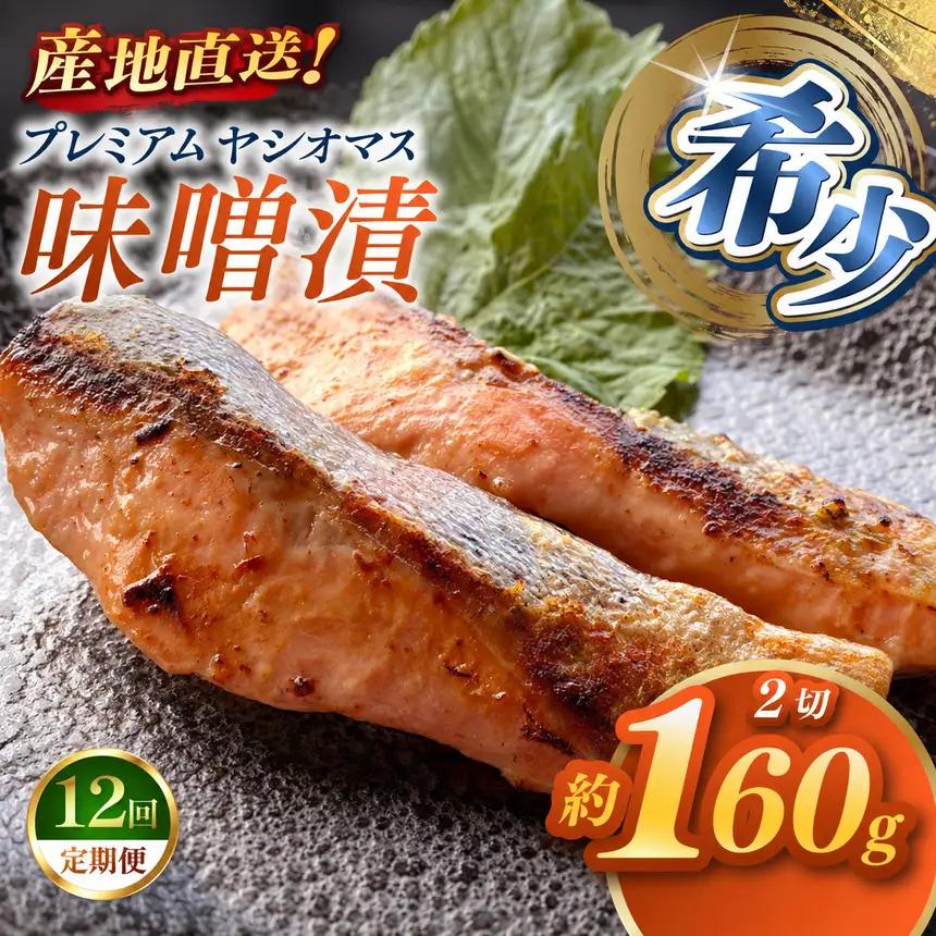 【定期便12回】産地直送栃木県のブランド魚「プレミアムヤシオマス」の味噌漬 2切入  [ 冷凍便 ] | 魚 ます 養殖 産地直送 栃木県 (毎月お届け）