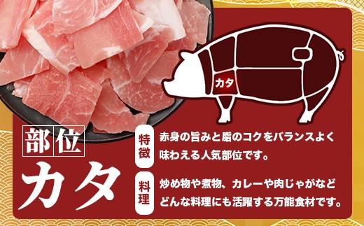 豚肉切り落とし 豚肩バラ肉 小分け 豚キムチ 炒め物 焼肉 こま切れ 切り落とし 細切れ 小間切れ お肉 肉