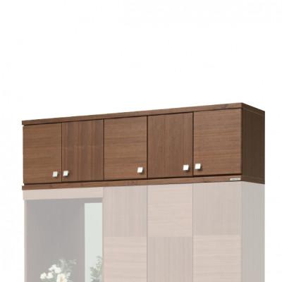 ふるさと納税 大川市 大川家具　国内製造品　シューズボックス　リーフ　1500上置き　市松模様　ウォールナット/サクラ