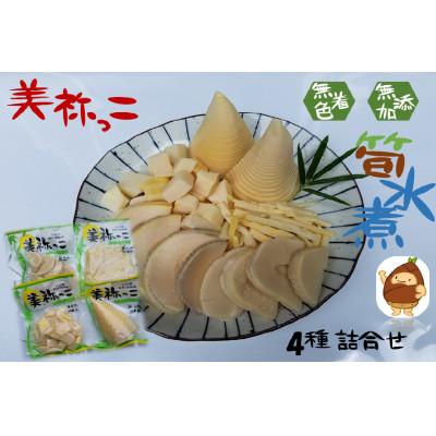 ふるさと納税 美祢市 たけのこの水煮　美祢っこ 4種詰め合わせ