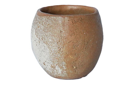 【美濃焼】 陶芸家「小林由昂」ロック杯（白樺  ベージュ土with白土） 多治見市/井澤コーポレーション 手作り 焼き締め カップ[TBP295]