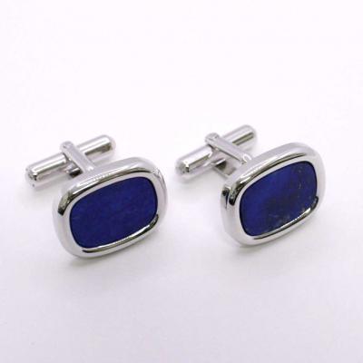 ふるさと納税 甲府市 シルバー925　ラピスラズリカフスボタン　OH-019 |  | 01