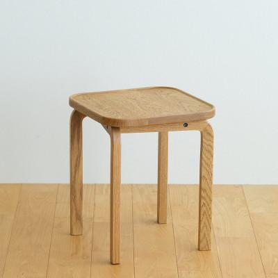 ふるさと納税 府中市 府中市の家具　コッコスツール　オーク材/生地:ラムース(マリンブルー)(組み立て式) |  | 01