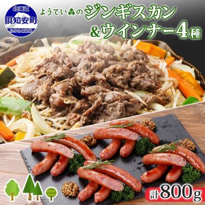 ふるさと納税 倶知安町 ようてい森の BBQ セット ジンギスカン 300g ウィンナー 4種 詰め合わせ 北海道 倶知安町