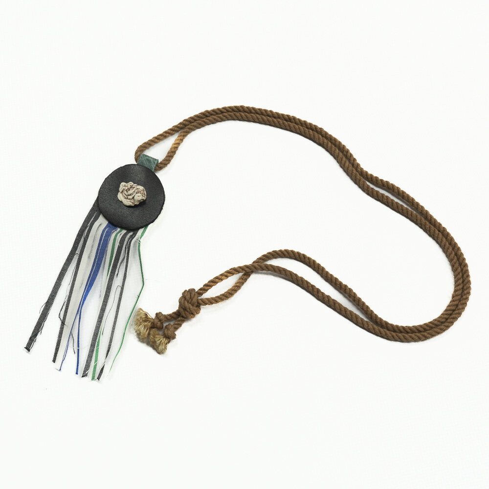 【ふるさと納税】陶器ネックレス「陶片抱擁 革 首飾り」SH-N007　 工芸品 ネックレス アクセサリー 半磁器