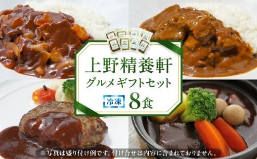 【上野精養軒】グルメギフトセット冷凍8食 [30] | カレー ハンバーグ シチュー 冷食 冷凍 冷凍食品 詰め合わせ セット 洋食 グルメ レストラン ギフト