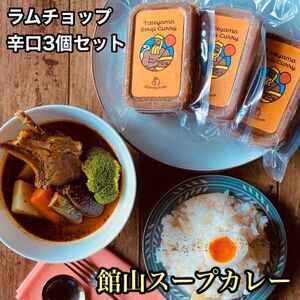 館山スープカレー(ラムチョップ)冷凍パック　辛口3人前【配送不可地域：離島】【1483378】