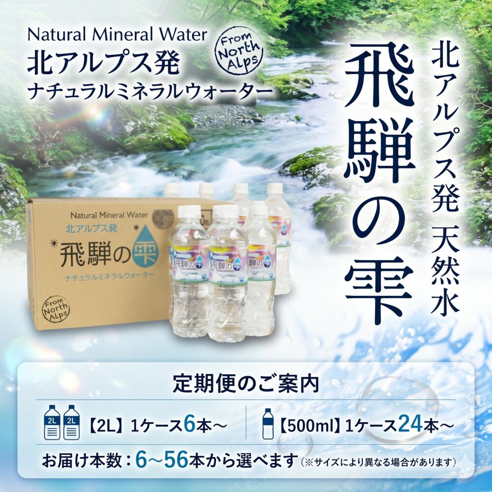 天然水 飛騨の雫 500ml×48本(2ケース)