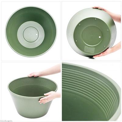 ふるさと納税 邑楽町 ラウンドプランター グリーン 23L(直径44×高さ25cm) |09_chm-cn0101c |  | 01