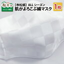 【ふるさと納税】1枚 肌がよろこぶ 絹マスク ALLシーズン【S/M/Lの3サイズ！】 /布マスク 洗える