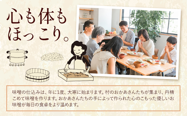 『熟成』さなごうち手づくり 味噌 1kg【配送不可地域あり】※離島 しゃくなげ市《10月上旬より発送》米麹 1年熟成 保存料不使用 みそ miso お味噌 おみそ 発酵 発酵食品 加工食品 発酵調味料