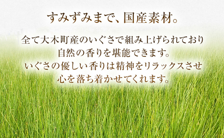 純国産天然いぐさ 「掛川織」 フリーマット 小 （黒色） 純国産 いぐさ い草 天然 自家生産 掛川 ラグ BG035