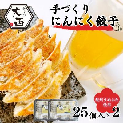 ふるさと納税 田辺市 にんにく餃子セット　25個入り×2パック【gyz004-2】