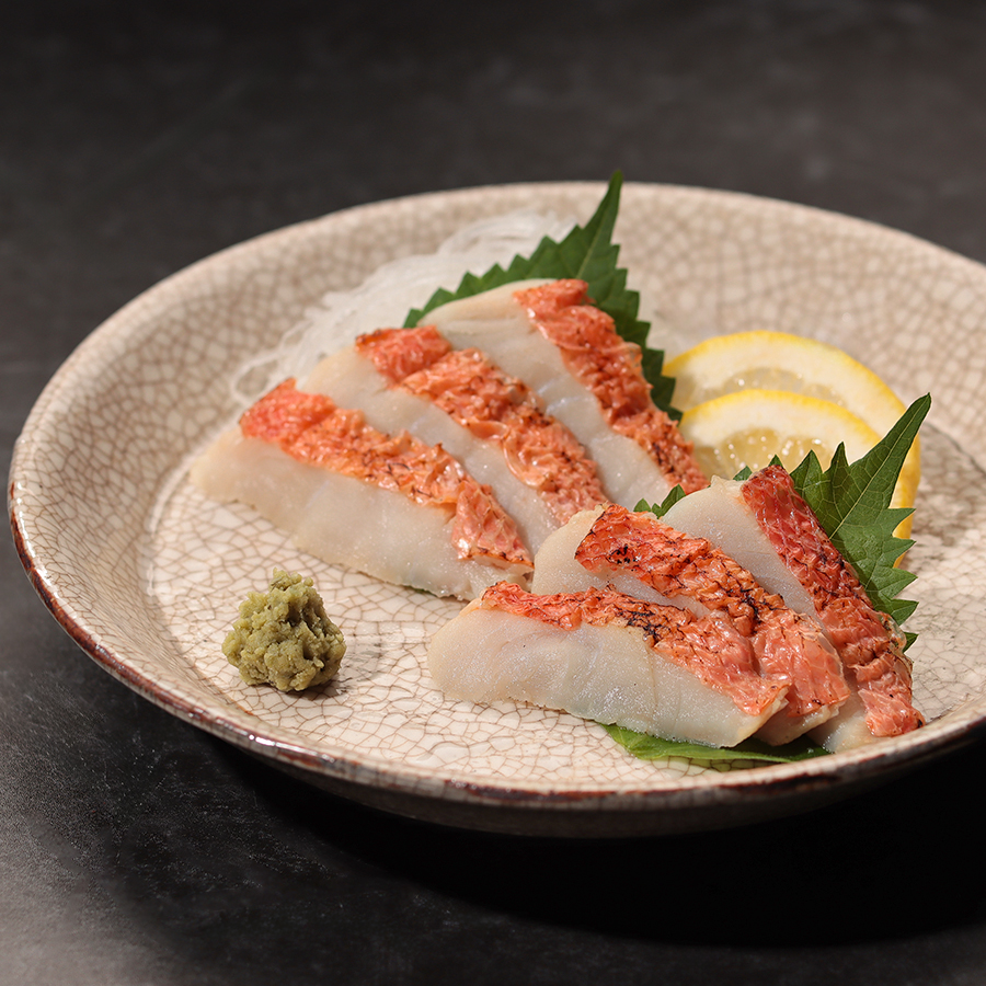 ＜紀伊長島＞「金目鯛」　炙り刺身（スライス済）80gx2（計160g）