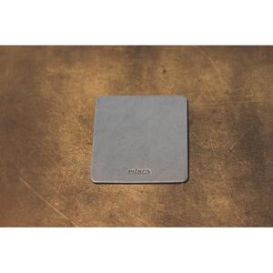 【minca】栃木レザーのコースター4枚セット  自宅、オフィス、キャンプシーンでのカフェタイムに/ブルー　667【日用品 人気 おすすめ 】