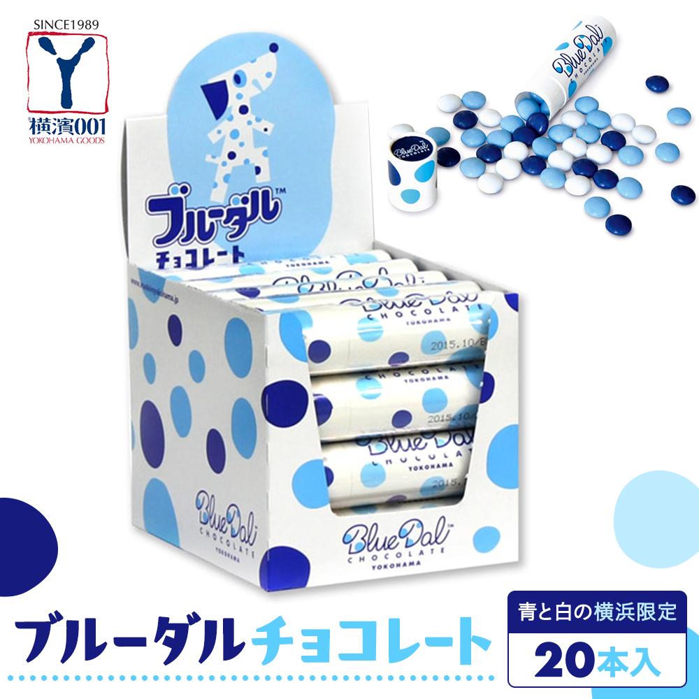 【ふるさと納税】青と白の横浜限定　ブルーダルチョコレート（20本入） | お菓子　菓子 スイーツ チョコ 食品 おすすめ 送料無料