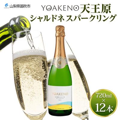 ふるさと納税 笛吹市 山梨県 YOAKENO 天王原 シャルドネ スパークリング 720ml×12本 モンデ酒造 笛吹市