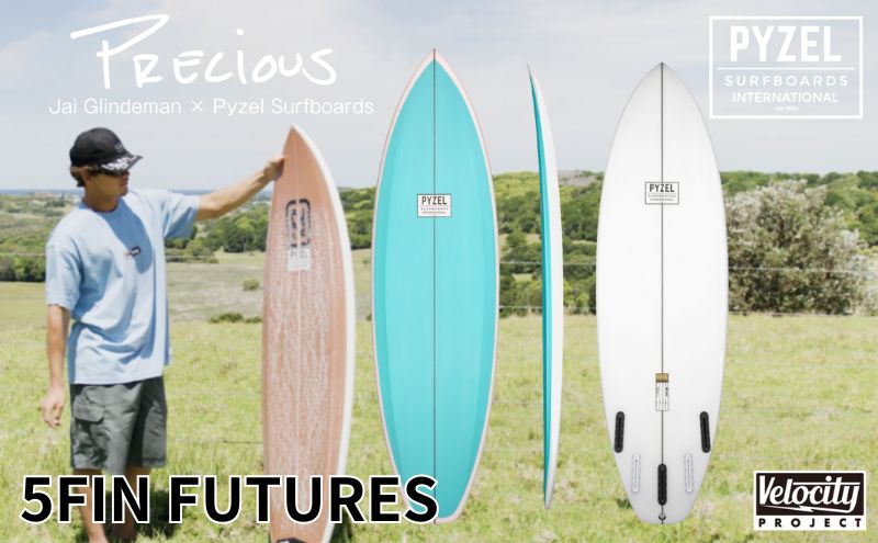 PYZEL SURFBOARDS PRECIUS サーフボード パイゼル　サーフィン 藤沢市 江ノ島【Size：5'9"、Width：19 1/2"、Thickness：2 5 /16"、Volume：30.80L】江の島 江ノ島
