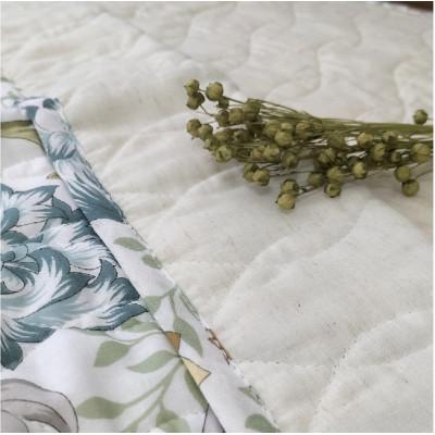 ふるさと納税 岸和田市 【掛敷セット】爽やかリネンコットンガーゼケットと敷パッド (シングル)ブルー3451S3452-BL |  | 02