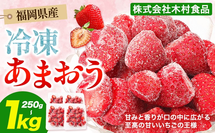 
                  福岡県産 冷凍あまおう 小分けパック 選べる 250g 500g 750kg 1kg 株式会社木村食品《30日以内に出荷予定(土日祝除く)》福岡県 鞍手町 冷凍あまおう いちご 冷凍フルーツ 果物
                