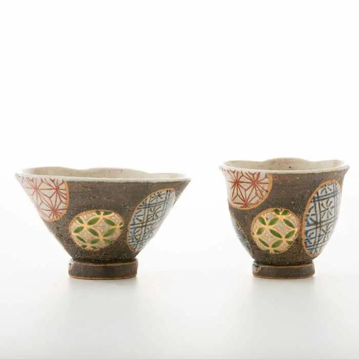 【波佐見焼】いぬあそび 茶碗 湯呑み 2点セット 食器 皿 【洸彩窯】 [EE19]  波佐見焼