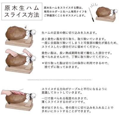 【伊豆沼豚】骨付きモモ生ハム【配送不可地域：離島】【1379998】