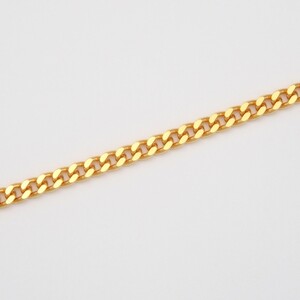 K24 2面シングル喜平ネックレス30g 造幣局検定マーク入り　HO-000132