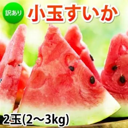 訳あり 小玉すいか 2玉 約2～3kg【2027年5月下旬～7月下旬発送予定】【Foody's】【1586184】