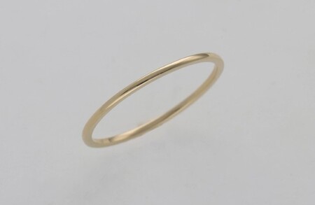 K18鍛造リング　極細0.8ｍｍ　9000495227