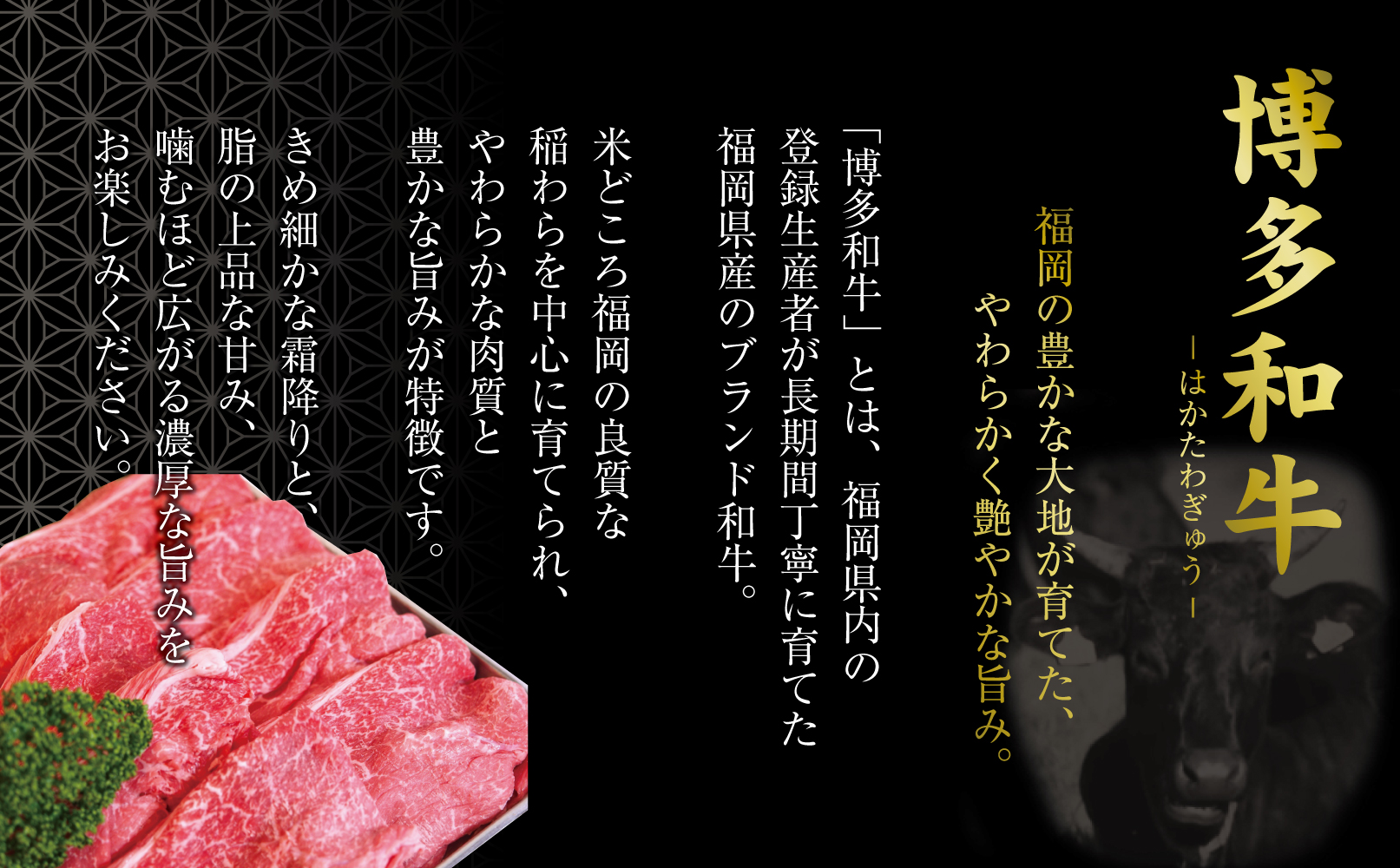 博多和牛特選もも　すき焼きしゃぶしゃぶ用　500ｇ