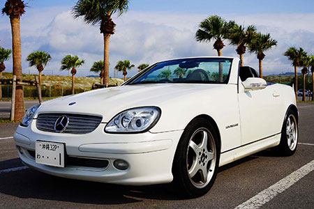 【オープンカーで満喫】レンタカー1日利用券 Mercedes-Benz SLK《Supremeレンタカー》FG-8-1