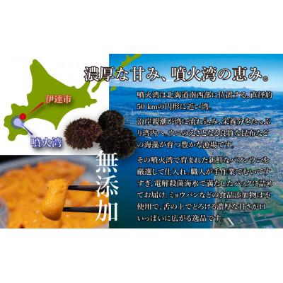 ふるさと納税 伊達市 訳あり 北海道 噴火湾産 塩水 バフンウニ 100g×3パック 計300g |  | 03