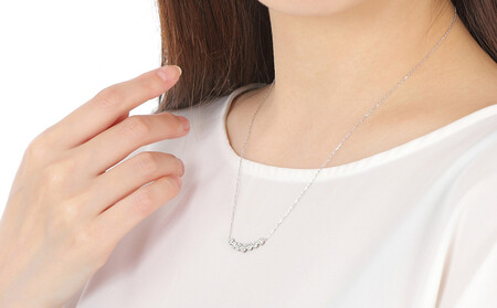 プラチナ ダイヤ ラインネックレス 0.3CT　N376DI-P　ダイヤモンド ペンダント ジュエリー 宝石 ギフト プレゼント 贈り物
