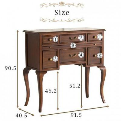 ふるさと納税 海南市 ウェール アンティーク調 天然木猫脚コンソールチェスト AKU1001430 |  | 03