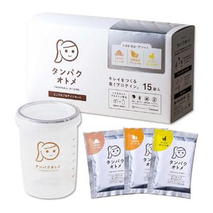 タンパクオトメ 15食セット 分包タイプ(3種×各5包) トロピカルアソートBOX | アソート プロテイン ソイプロテイン ホエイプロテイン 女性 プロテイン 美容 プロテイン プロテインシェイカー