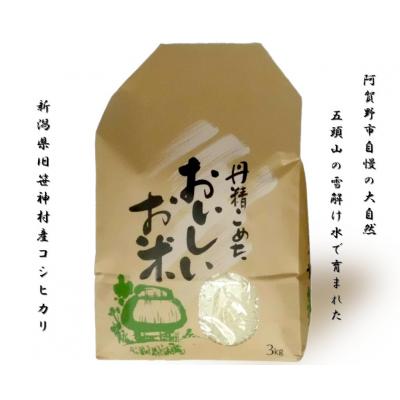 ふるさと納税 阿賀野市 【令和7年産】【3回定期便】 農家直送 コシヒカリ 3kg×3回 合計9kg |  | 01