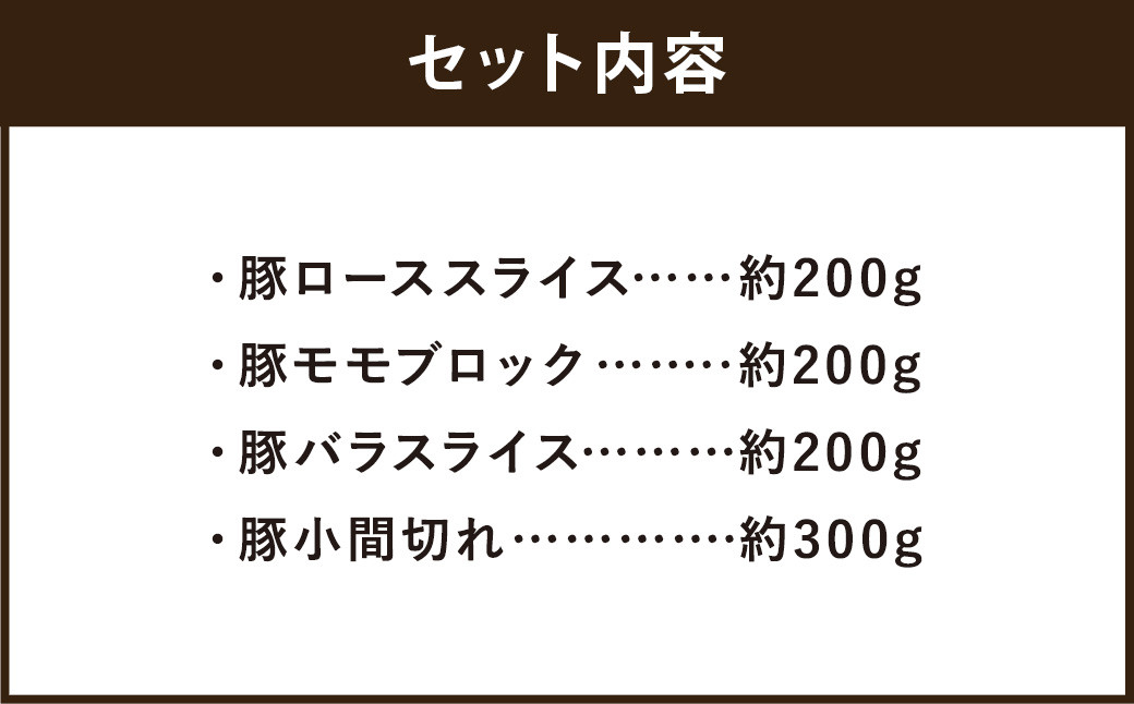 鬼北町の清らかな自然で育てた ふれ愛・媛ポーク 約900g （4種入り）（462）