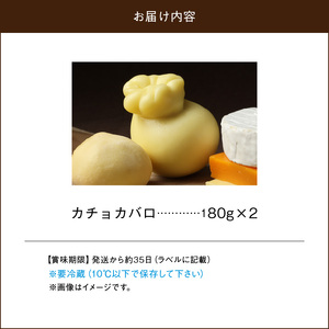 チーズ工房のナチュラルチーズ　カチョカバロ180g×2 国産 ナチュラルチーズ パスタフィラータタイプ トッピング チーズステーキ 北海道 浜中町 お取り寄せ 加工品 食品 冷蔵配送 送料無料_H00