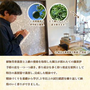 いよかん 精油3ml &アロマウッドセット 『 IYOKAN-摘果- 』| 伊予柑 精油 いよかん 精油 アロマオイル 精油 エッセンシャルオイル アロマウッド アロマ 精油 愛媛県 松山市 和泉農園