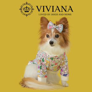 ドッグウェア「VIVIANA」くま柄パーカー