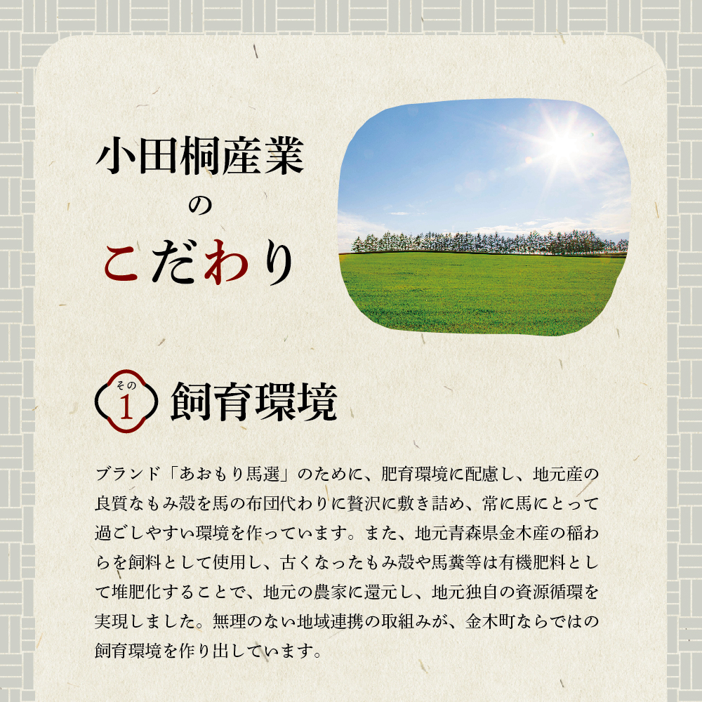 小田桐産業 馬肉の燻製 2本セット