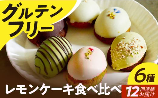 【12回定期便】【グルテンフリー】米粉のレモンケーキ6種食べ比べ 長与町/Lilla Lotta（ﾘﾗﾛｯﾀ） [EBR044]
