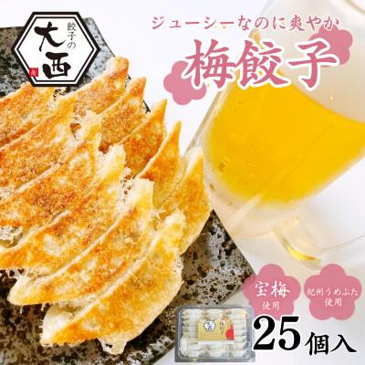 ふるさと納税 田辺市 大西の梅餃子セット 25個入り 【プレミア和歌山認定品】【gyz001-1】