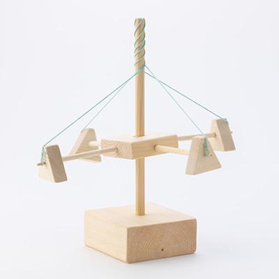 ふるさと納税 川崎町 手作り木工品　メリーゴーランド(無塗装) |  | 03