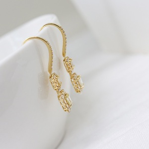 甲府市発 ダイヤモンド ピアス K18 イエローゴールド 1カラット [PS-0839-1YG]