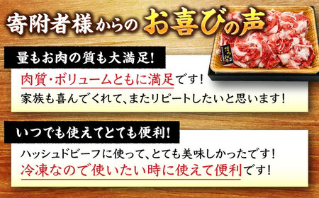 【全12回定期便】博多和牛 牛肉 切り落とし 大容量 1000g（500g×2P）＜株式会社MEAT PLUS＞那珂川市 牛肉 切り落とし 切り落とし肉 定期便 大容量定期便 切り落とし定期便牛肉 肉