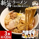 【ふるさと納税】[煮干し中華　八] 新潟煮干しラーメン、つけ麺3食+餃子20個（冷凍ラーメン 冷凍つけ麺 ぎょうざ 新潟ラーメン） 【010S002】