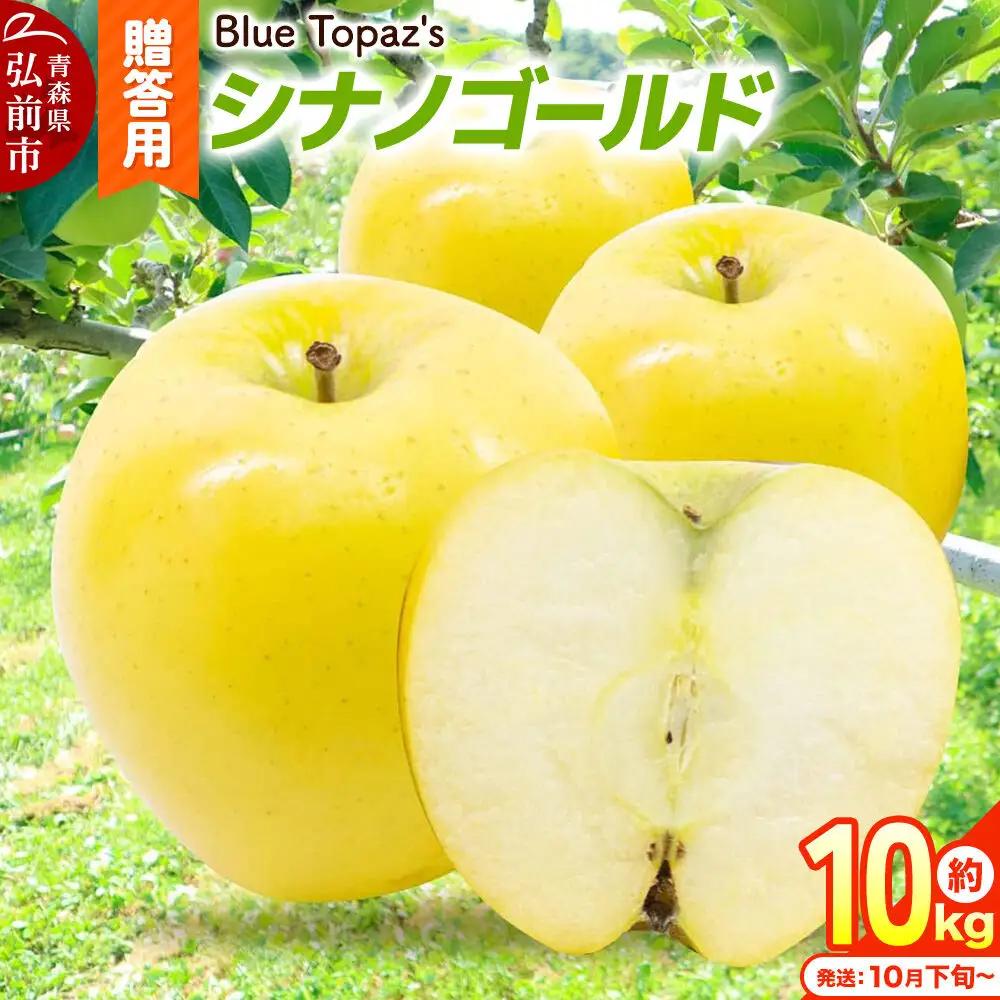 【26年10月下旬～発送】りんご シナノゴールド【贈答用】約10kg 内のし付き 青森県 弘前市