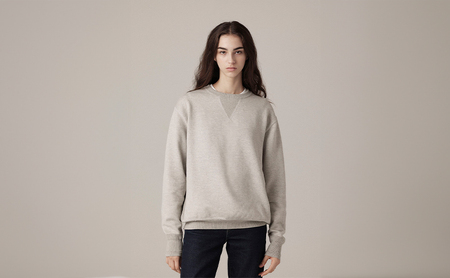 ニット アンユースレス クルーネックスニット 服 洋服 ファッション 耐久性 上品 コーマ糸 無撚糸コットン 洗濯可能 墨田区 東京都 ブラック/S規